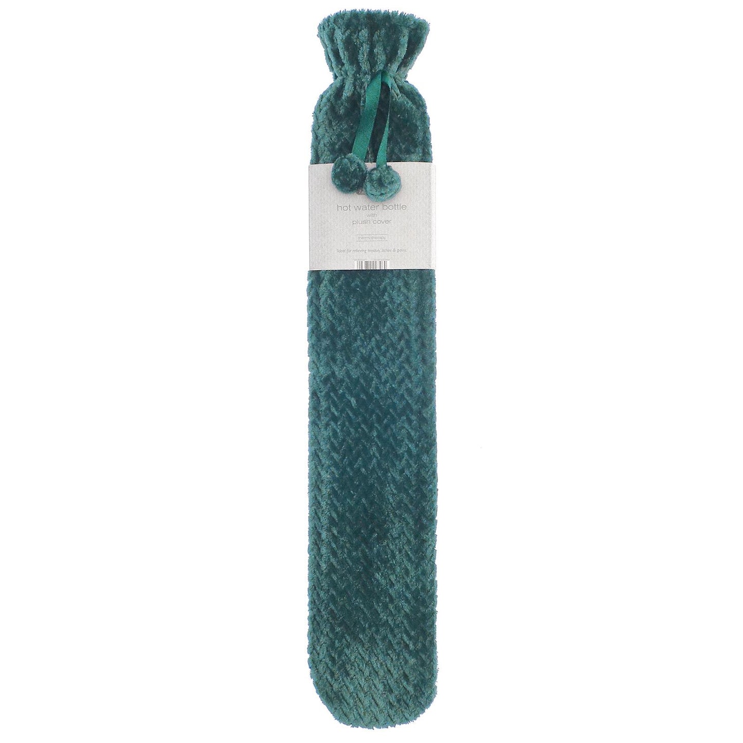 Extra Long 2L Hot Water Bottle with Soft Plush Cover