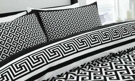 Greek Border Reversible Duvet Set