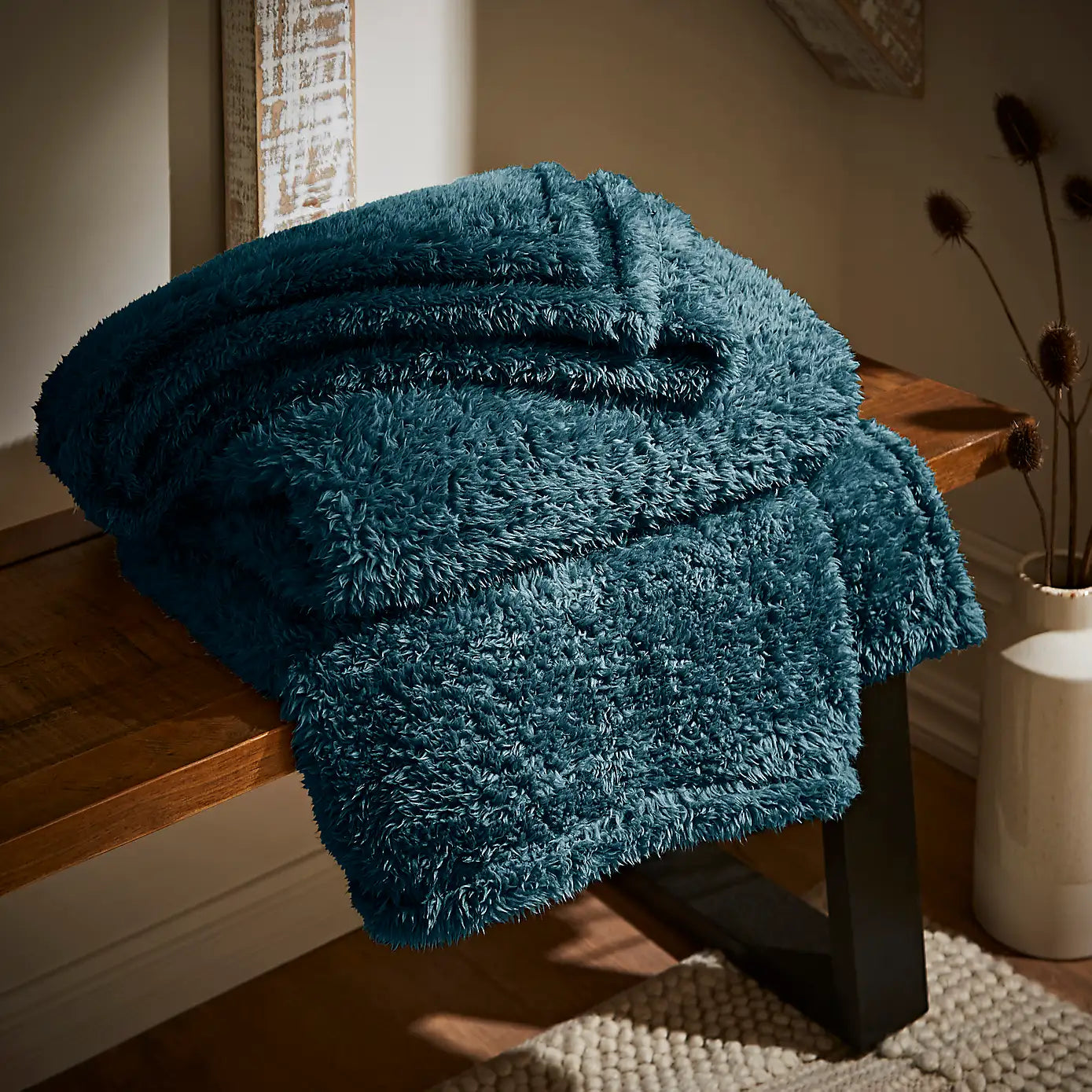 Sherpa Teddy Bear Throw