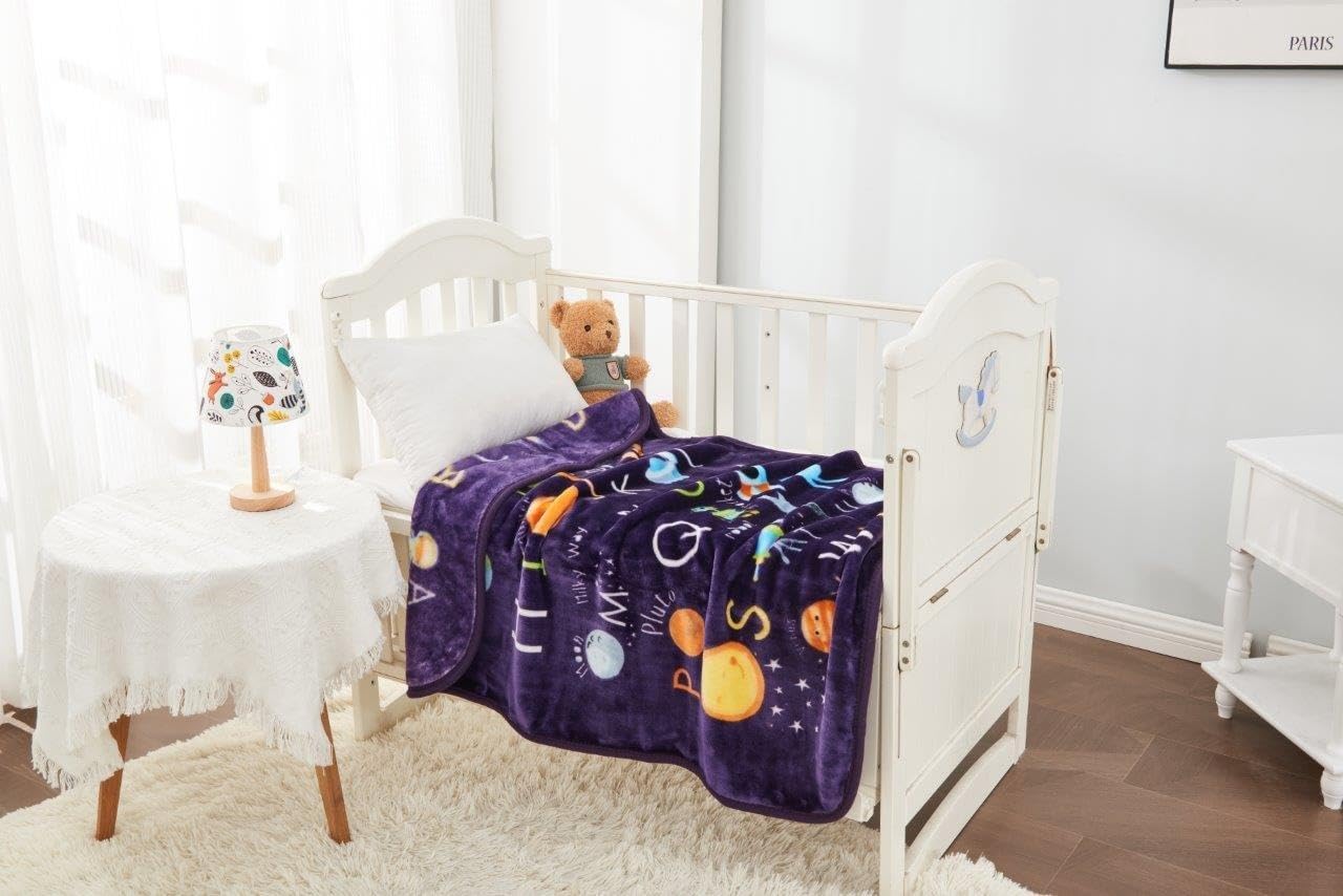 Outer Space Soft Fleece Baby Blanket