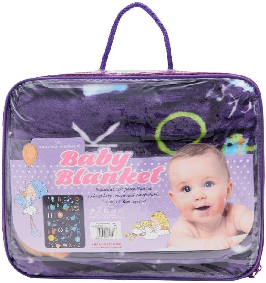 Outer Space Soft Fleece Baby Blanket