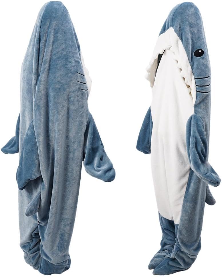Shark Hoodie Wearable Blanket