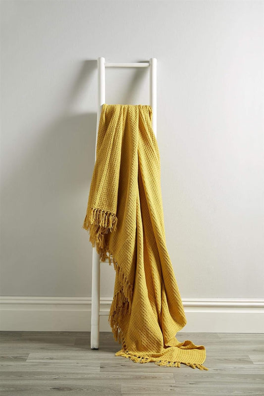 Lisbon Honeycomb Throw 100% Cotton