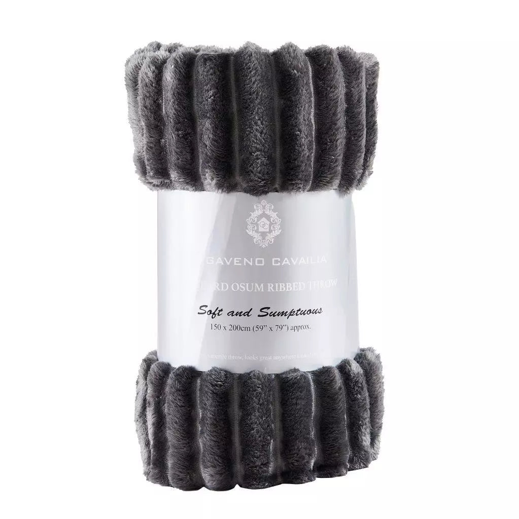 Luxury Jumbo Chunky Cord Velvet Throw