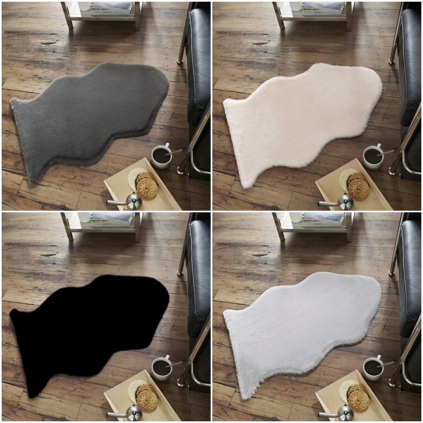 Super Soft Faux Fur Rug 90x60cm