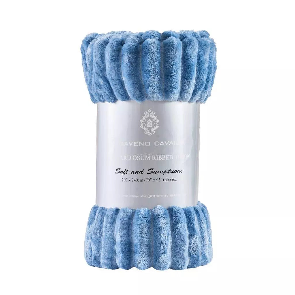 Luxury Jumbo Chunky Cord Velvet Throw