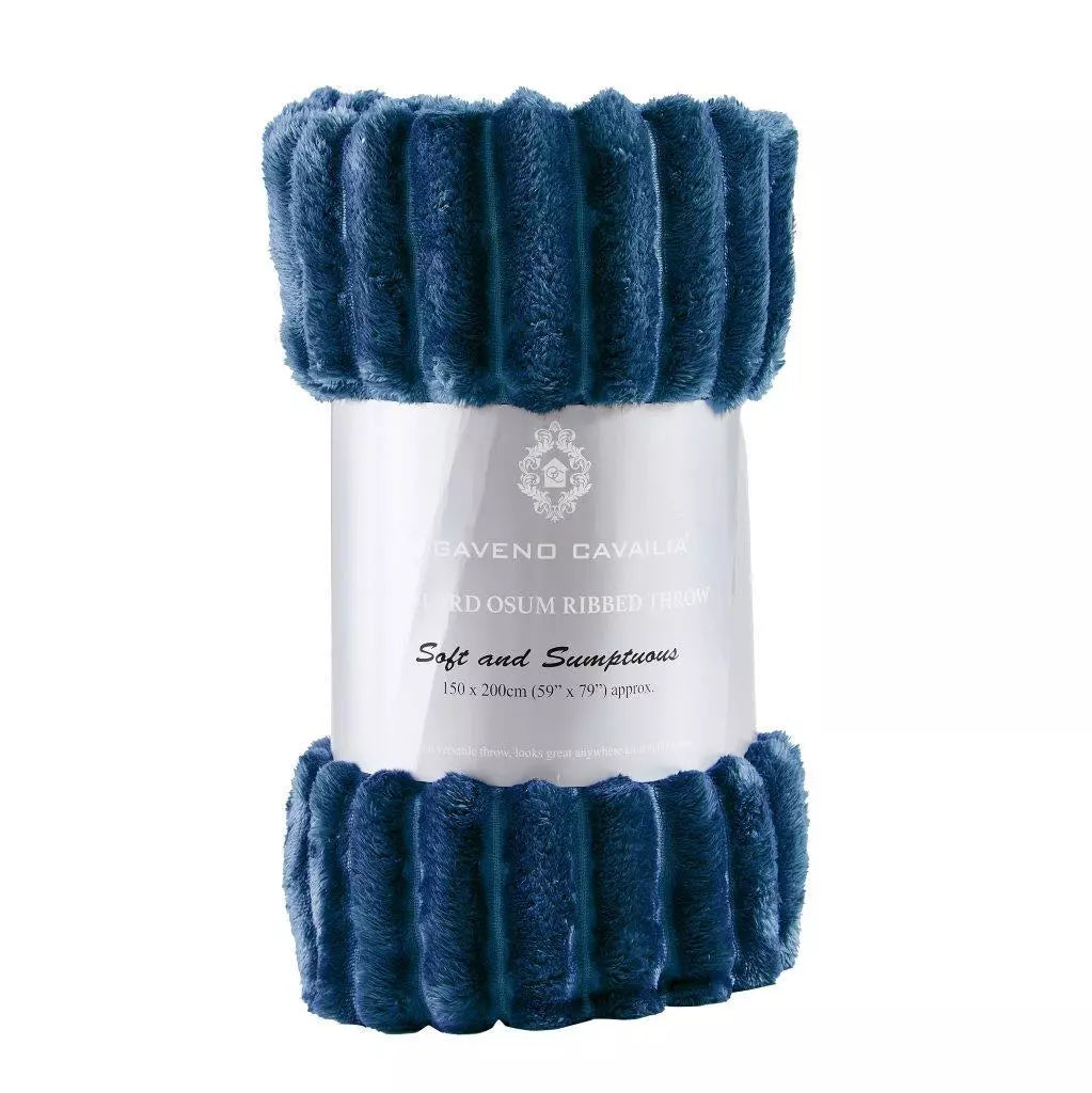 Luxury Jumbo Chunky Cord Velvet Throw