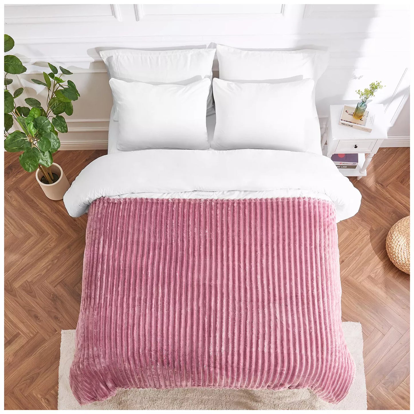 Luxury Jumbo Chunky Cord Velvet Throw