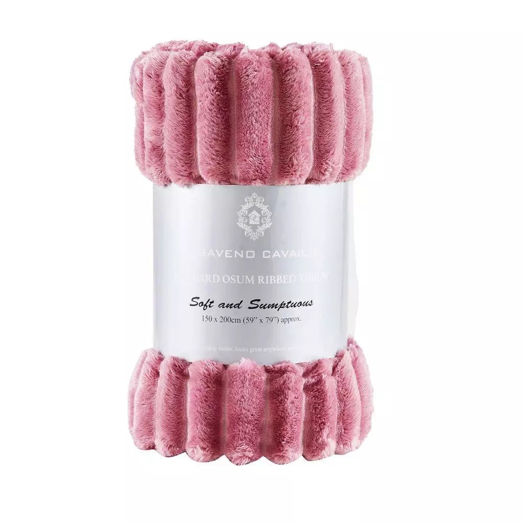 Luxury Jumbo Chunky Cord Velvet Throw