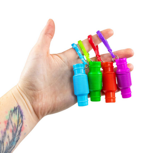 Mini Keyring Pop Tube Fidget Toy Keyring