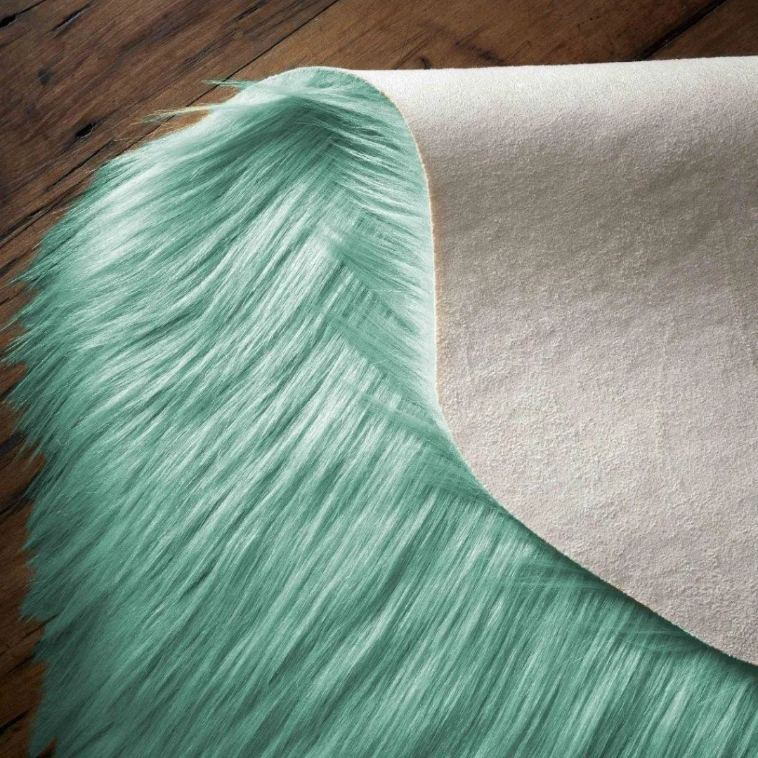 Shaggy Faux Fur Sheepskin Rug 90x60cm
