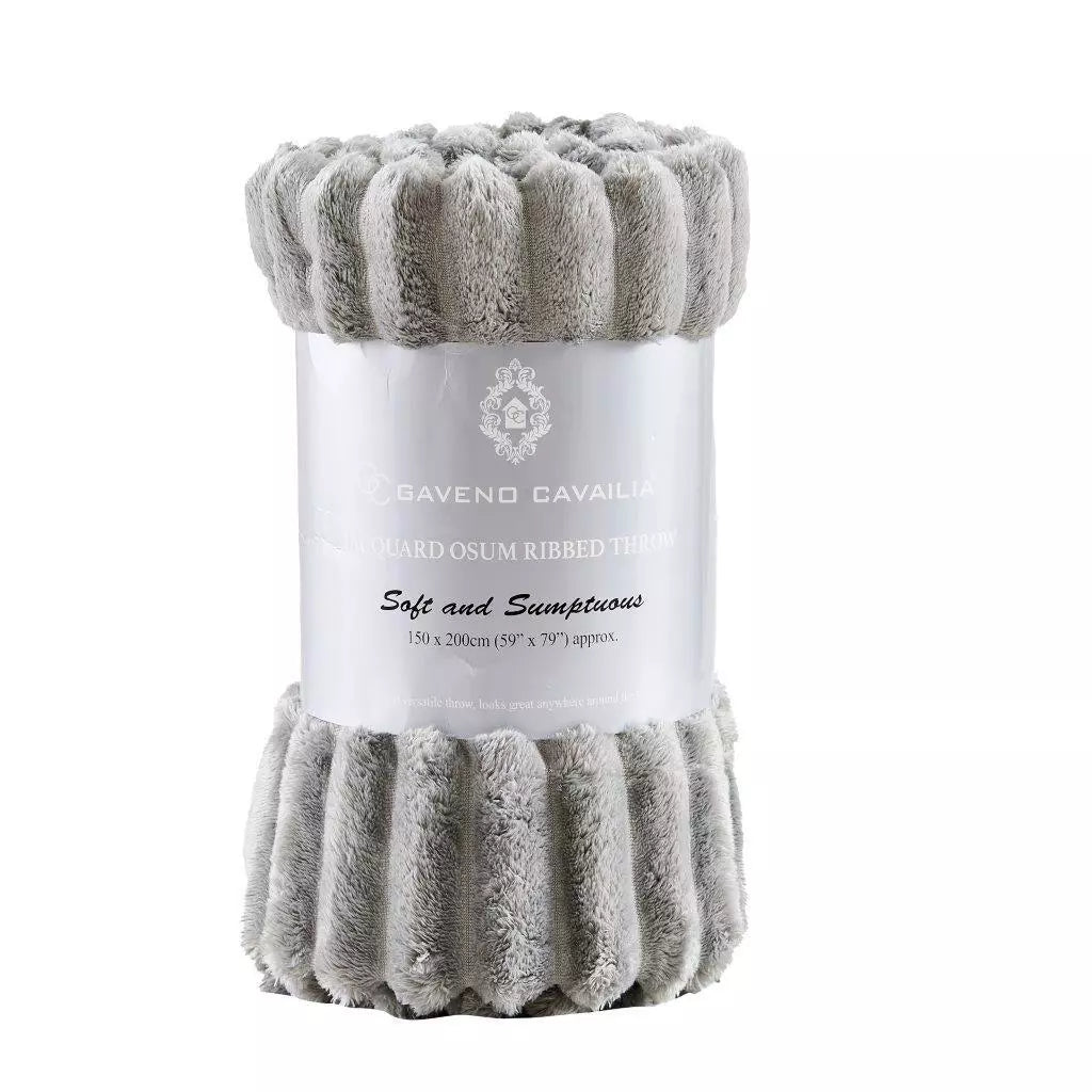 Luxury Jumbo Chunky Cord Velvet Throw