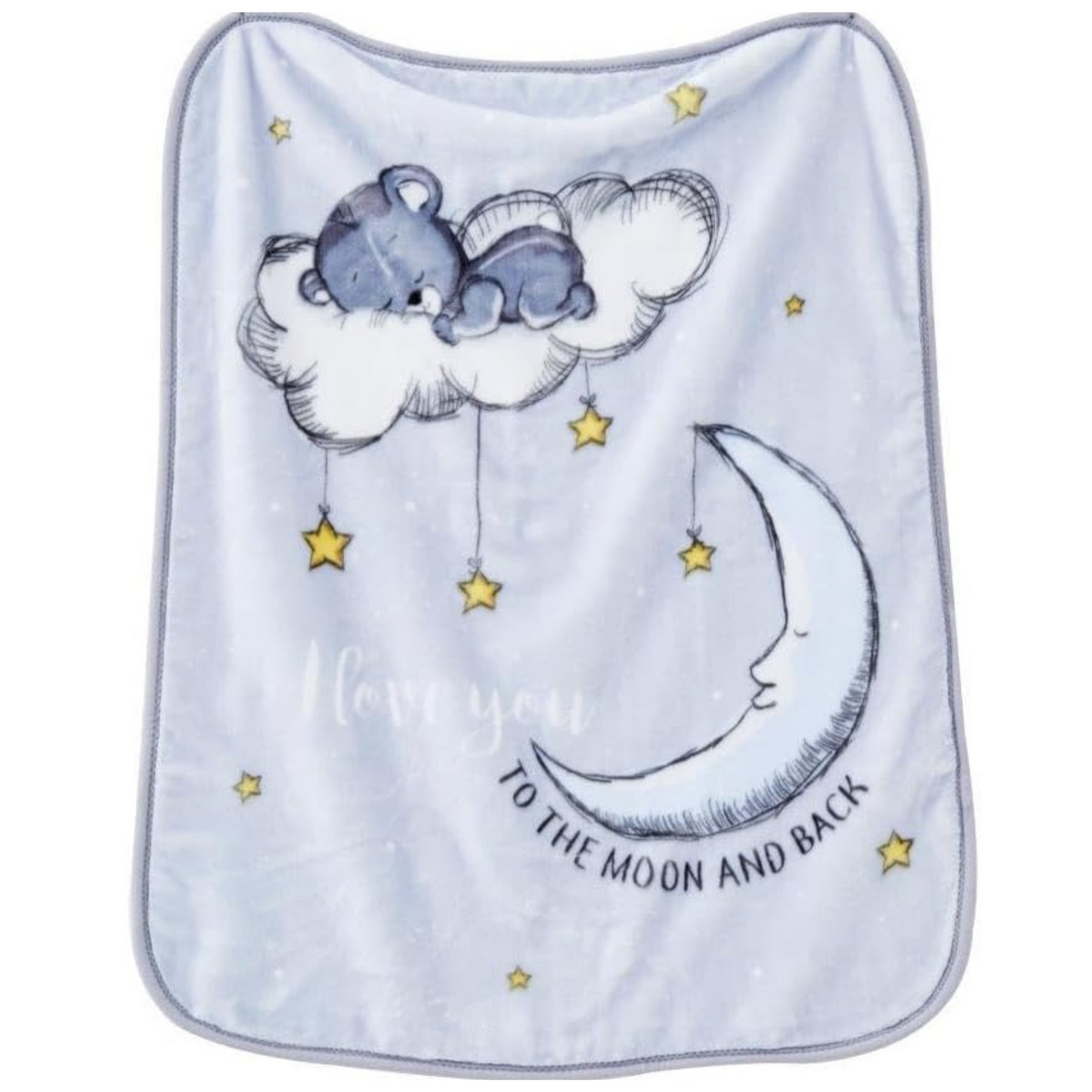 Teddy Bear Love Soft Fleece Baby Blanket