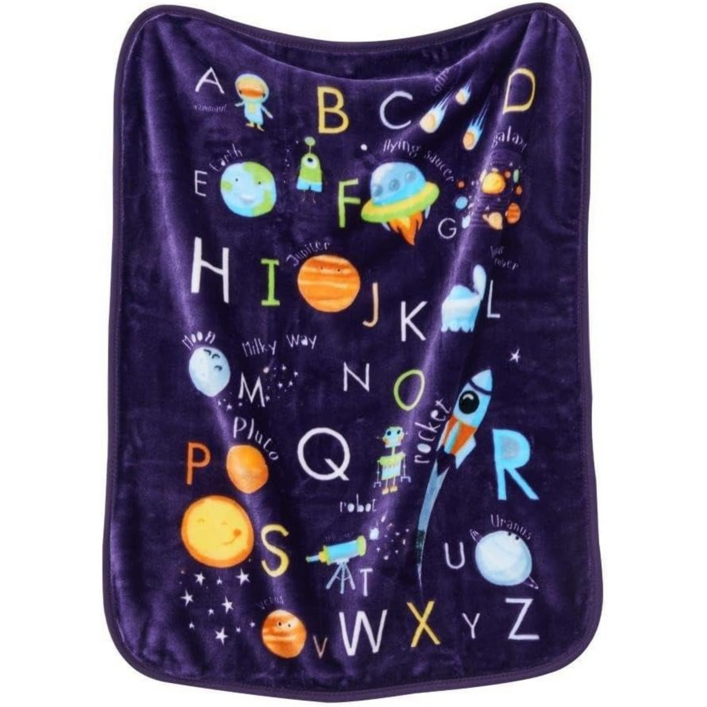 Outer Space Soft Fleece Baby Blanket