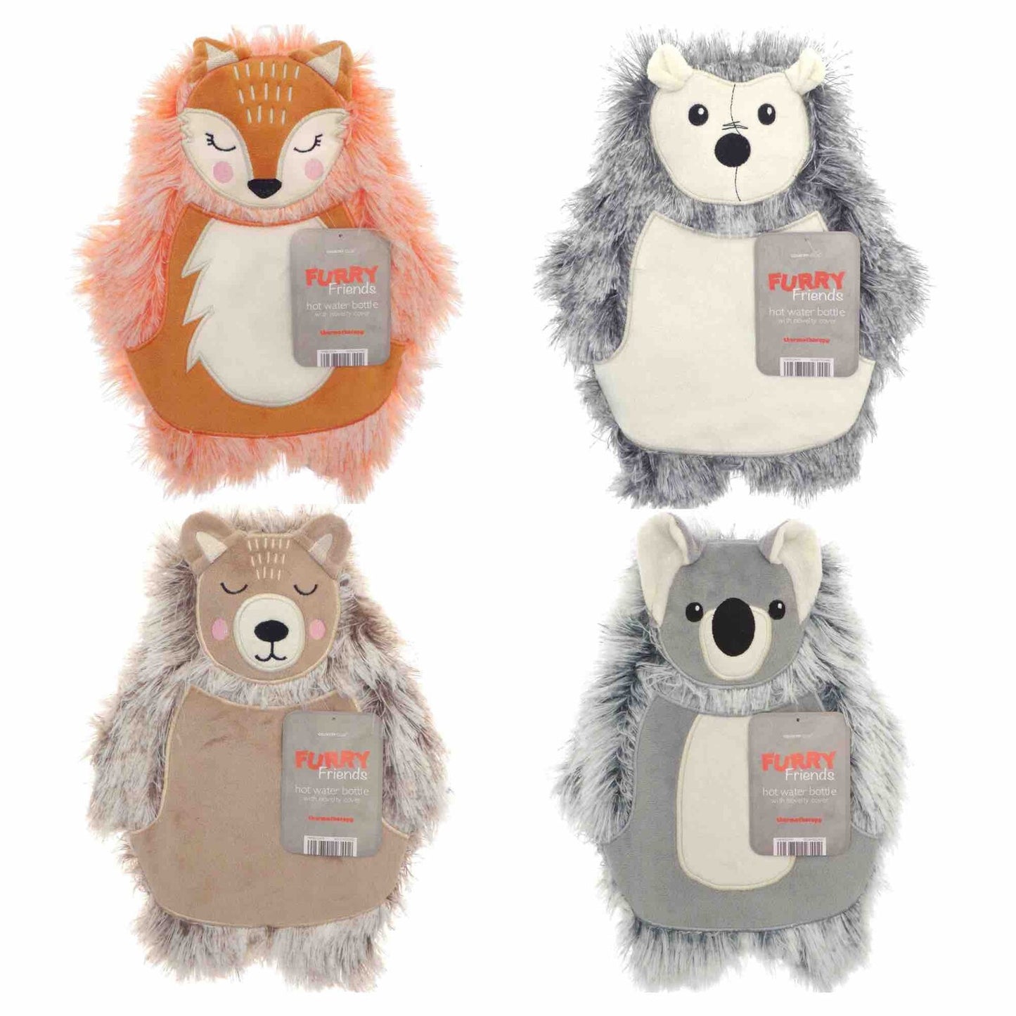 Furry Friends Animal Hot Water Bottle
