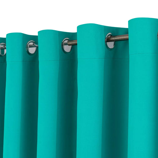 Teal Blue Thermal Blackout Curtain Pair
