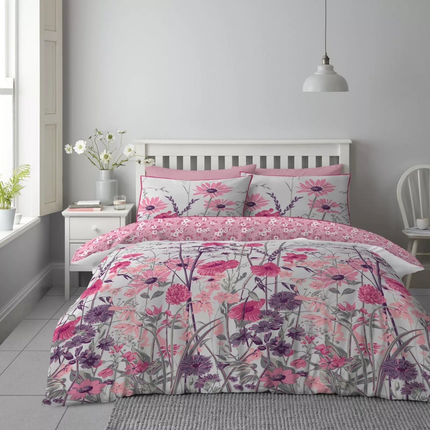 Claudia Floral - Complete Collection Duvet Set With Fitted Sheet