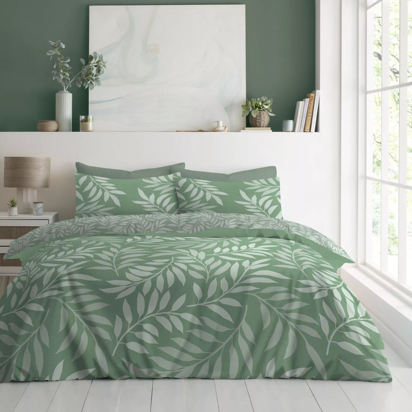 Madagascar Palm - Complete Collection Duvet Set With Fitted Sheet