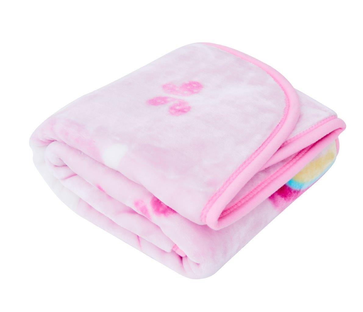 Pink Unicorn Soft Fleece Baby Blanket
