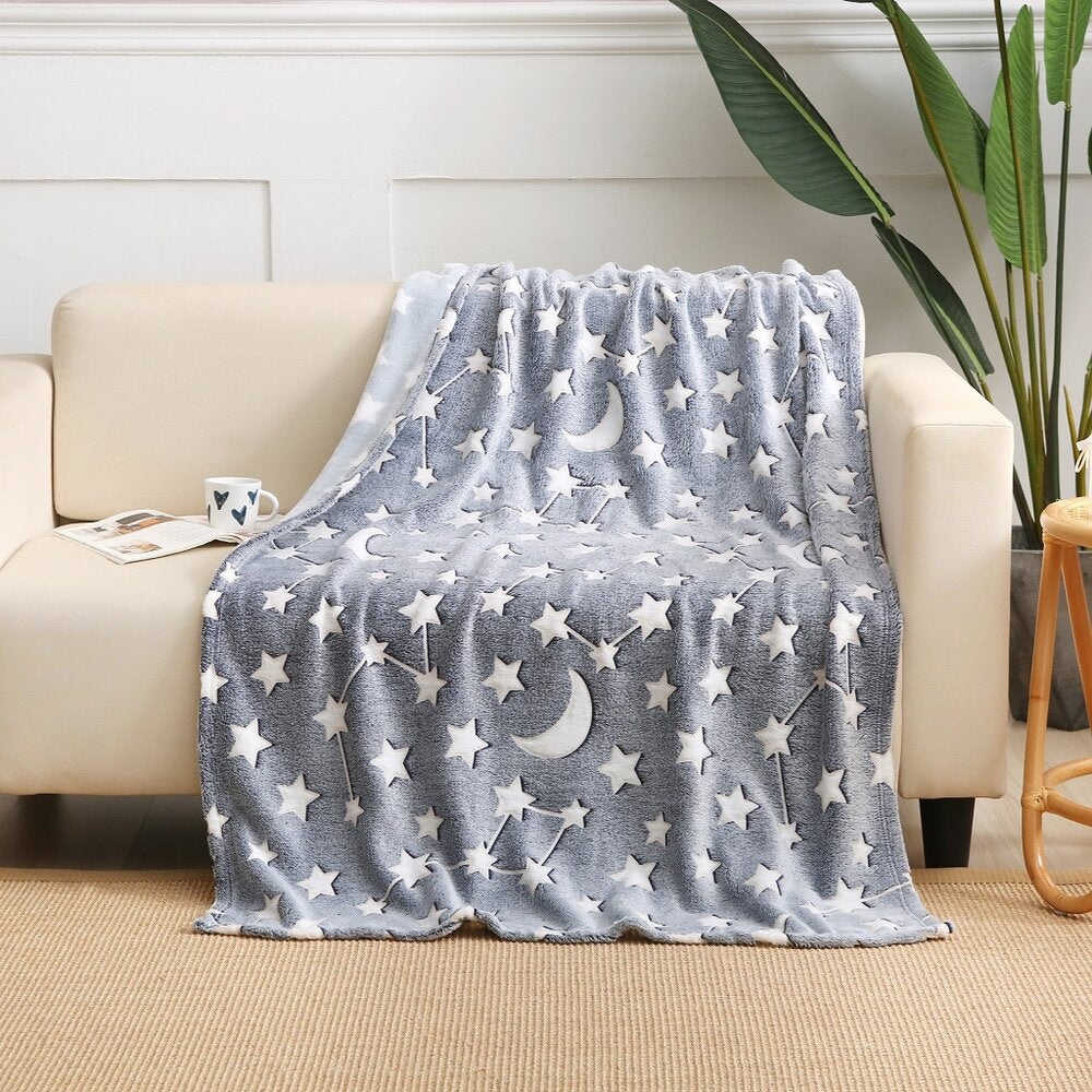 Glow In The Dark Galaxy Blanket