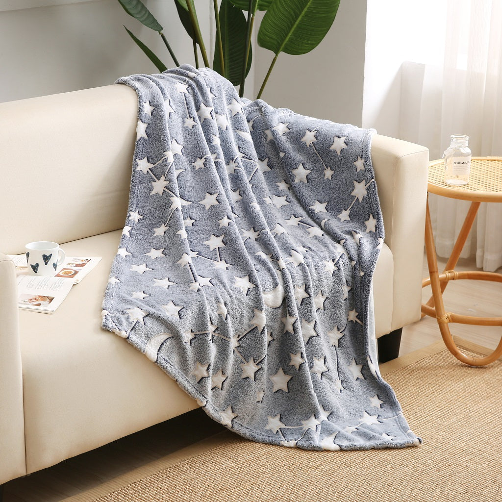 Glow In The Dark Galaxy Blanket