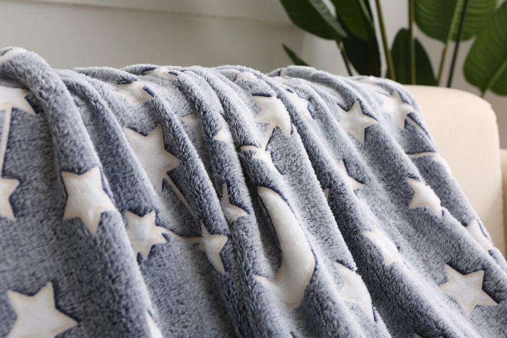 Glow In The Dark Galaxy Blanket