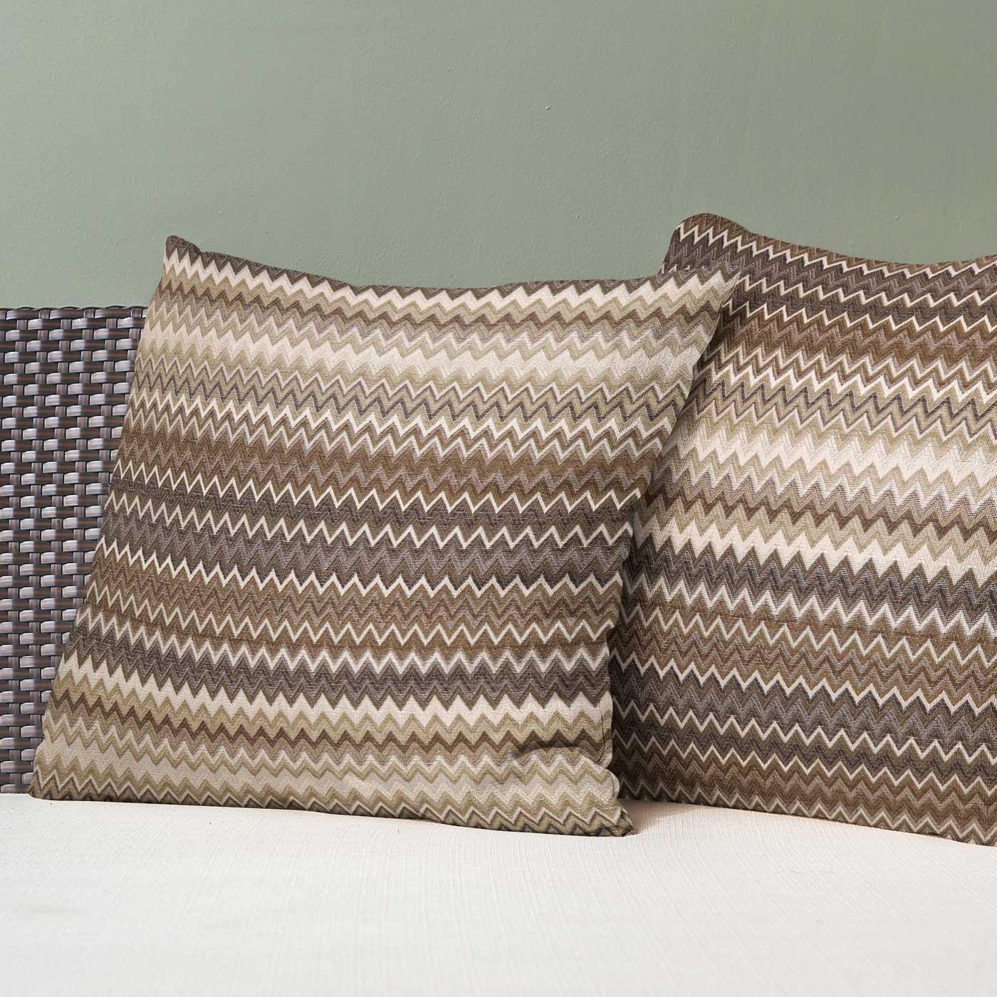 Bohemian Zig-Zag Chevron Woven 18" Cushion Cover