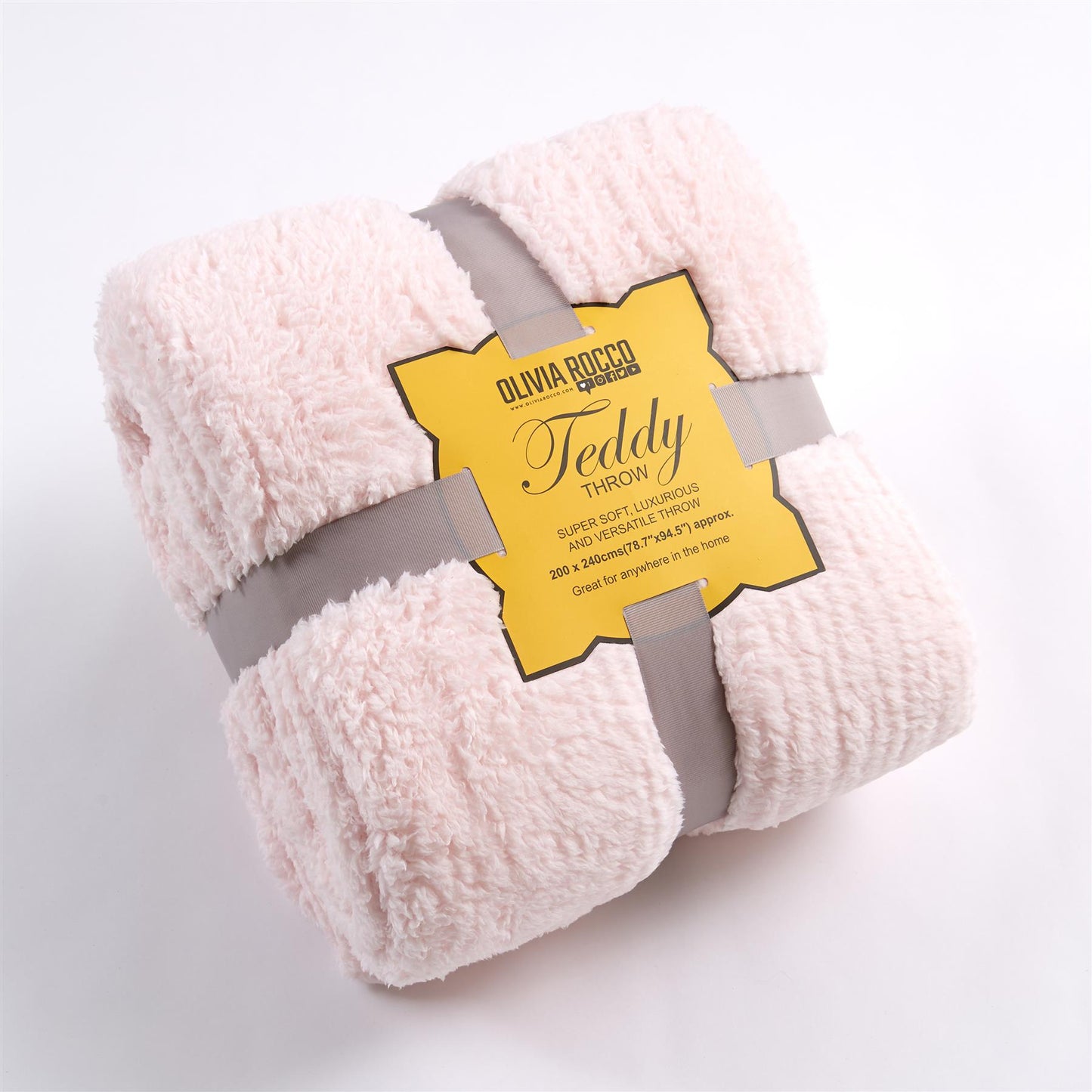 Sherpa Teddy Fleece Throw
