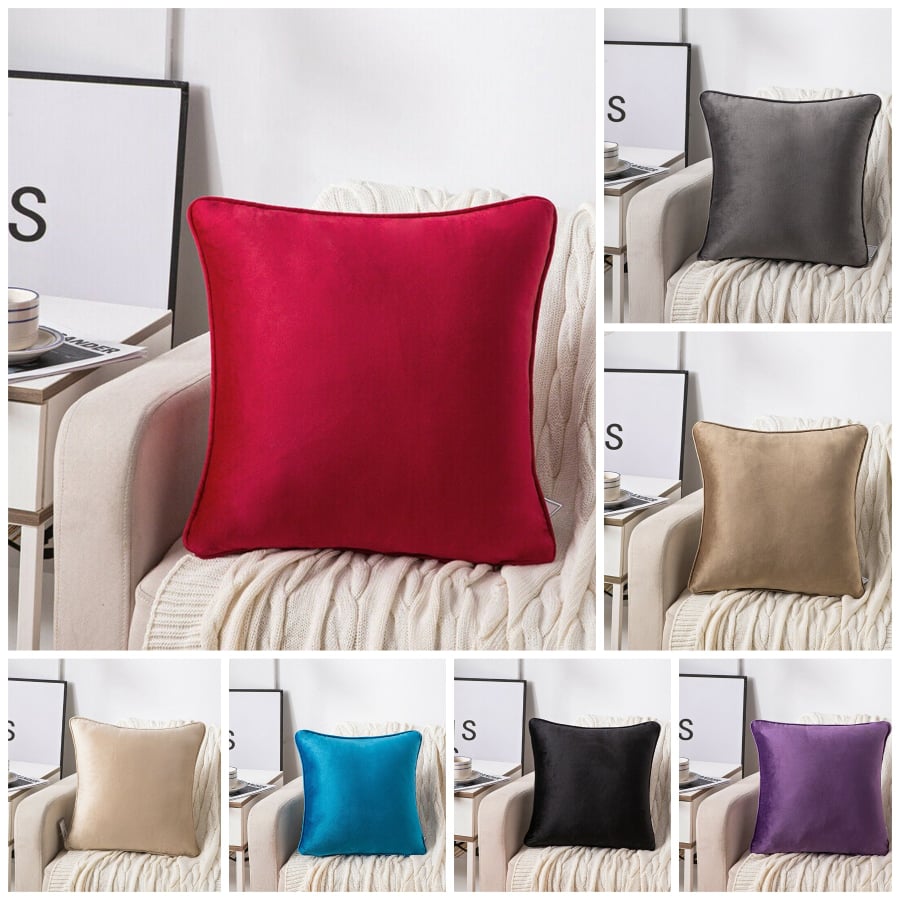 Soft Velour Velvet Cushion Cover 18"