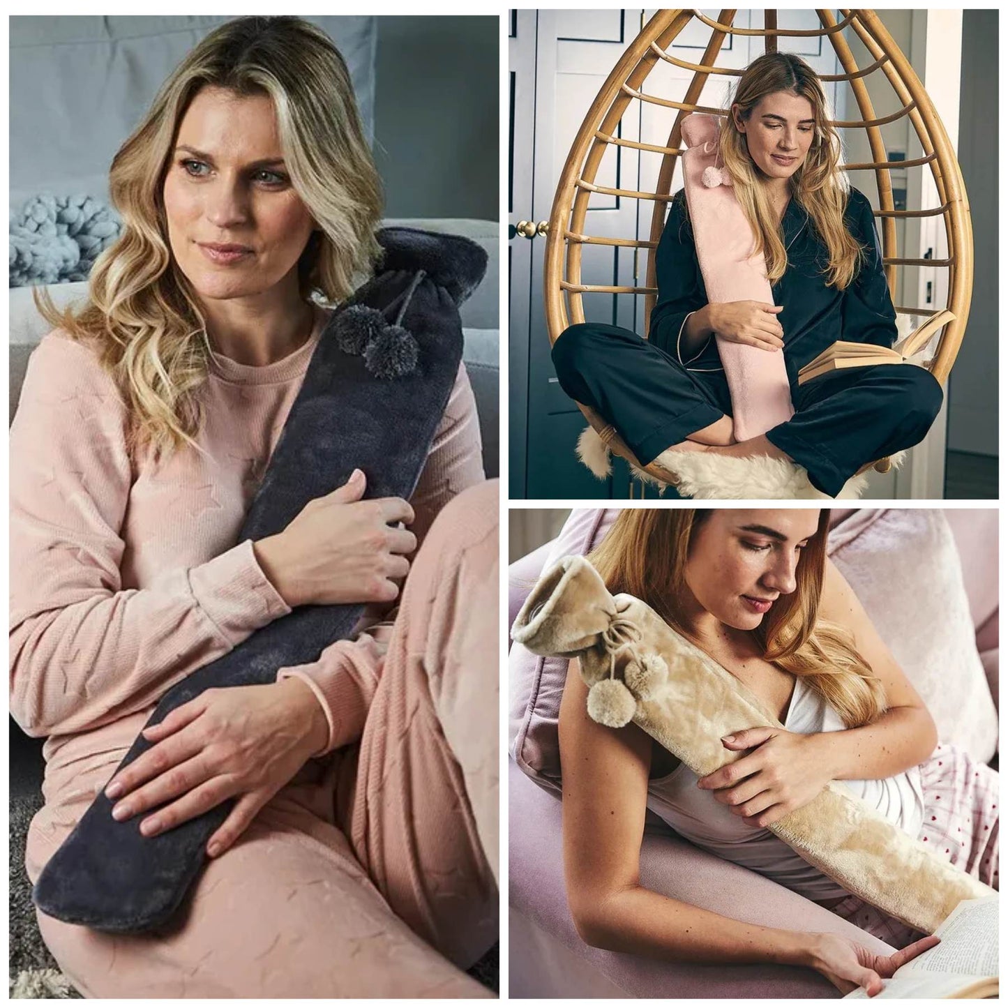 Soft Touch Extra Long Hot Water Bottle