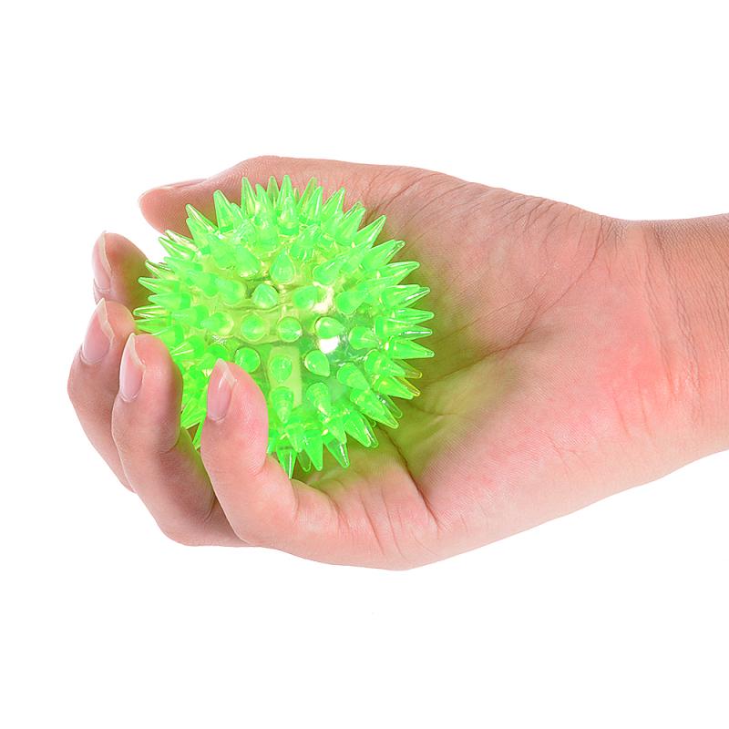 Neon Spiked Flashing Sensory Ball