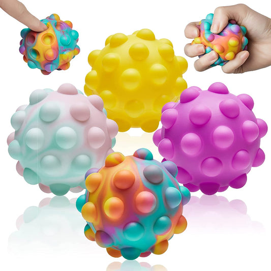 Tie-Dye Push Pop It Fidget Ball