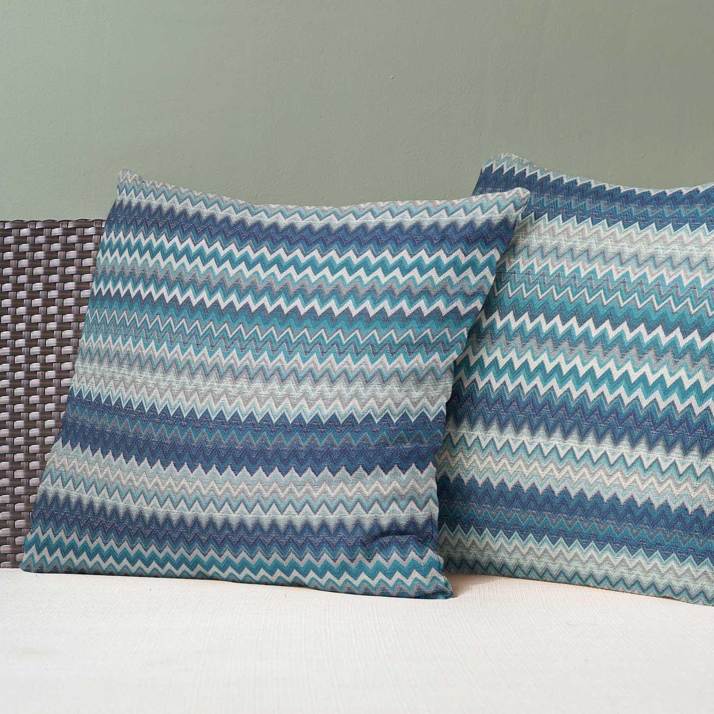 Bohemian Zig-Zag Chevron Woven 18" Cushion Cover