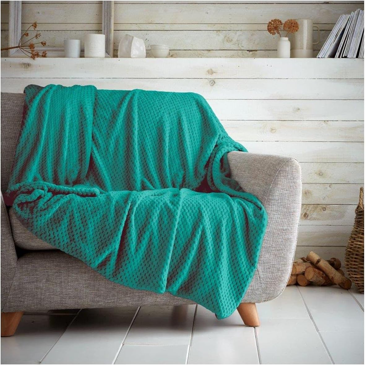 Luxury Popcorn Waffle Blanket Assorted Large or Extra Large