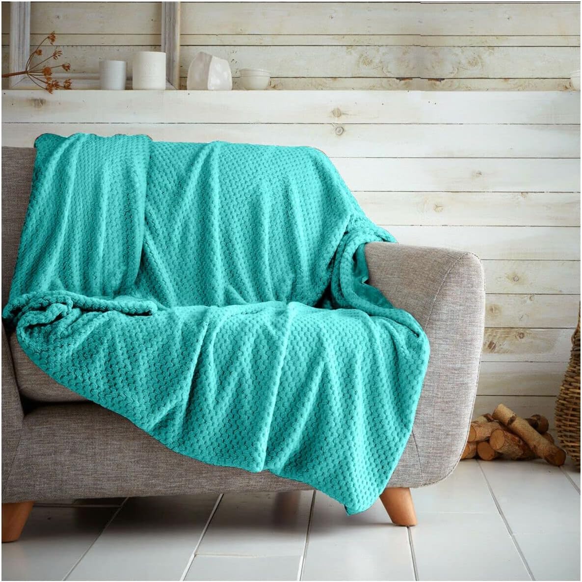 Luxury Popcorn Waffle Blanket Assorted Large or Extra Large