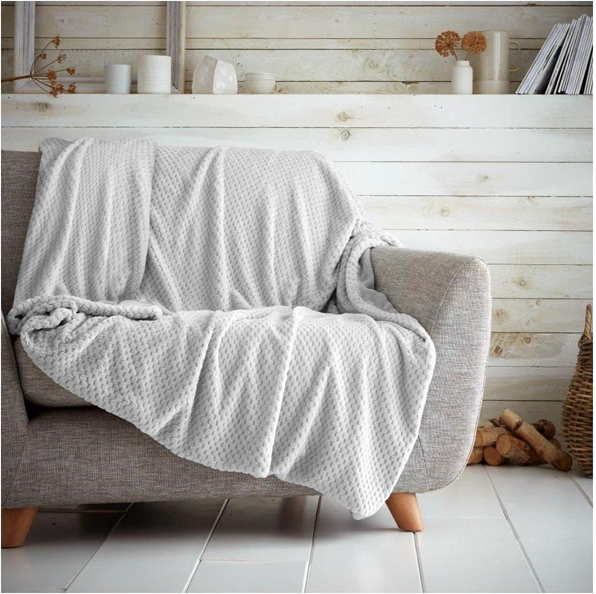 Luxury Popcorn Waffle Blanket Assorted Large or Extra Large