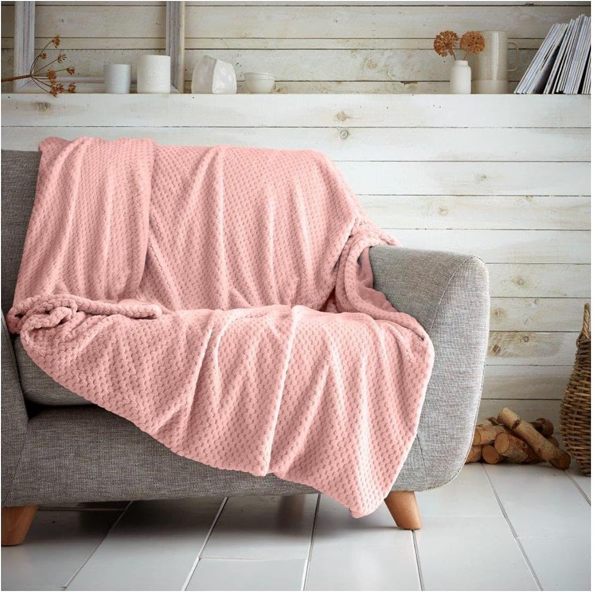 Luxury Popcorn Waffle Blanket Assorted Large or Extra Large