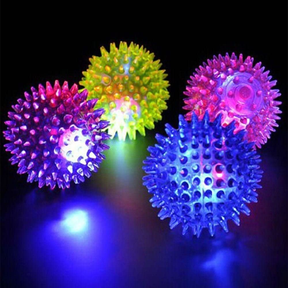 Neon Spiked Flashing Sensory Ball