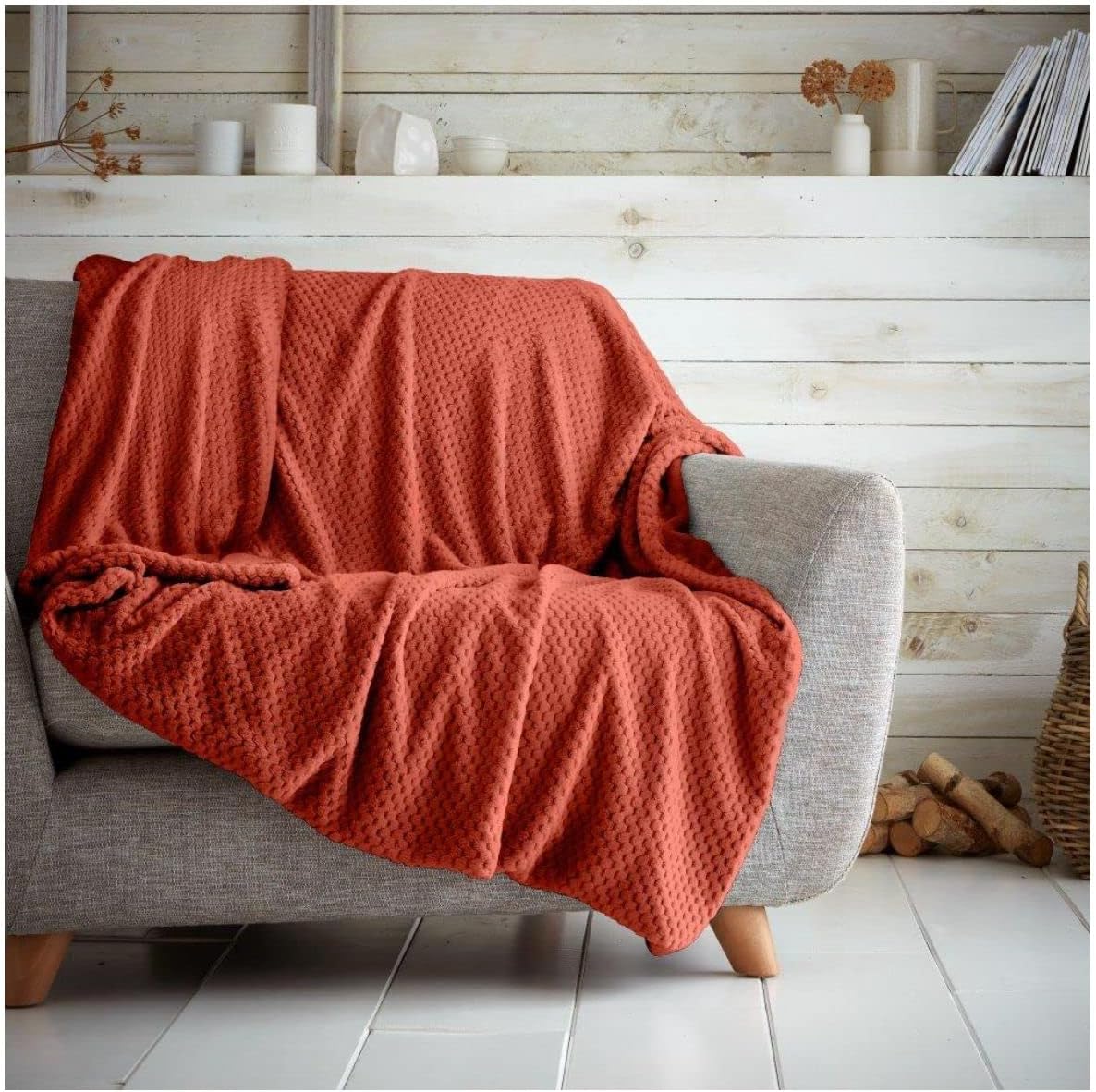 Luxury Popcorn Waffle Blanket Assorted Large or Extra Large