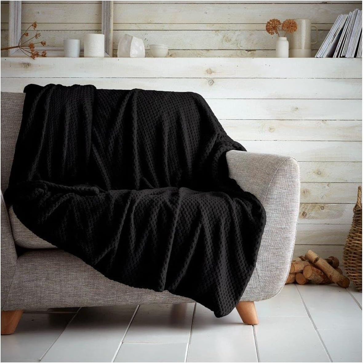 Luxury Popcorn Waffle Blanket Assorted Large or Extra Large