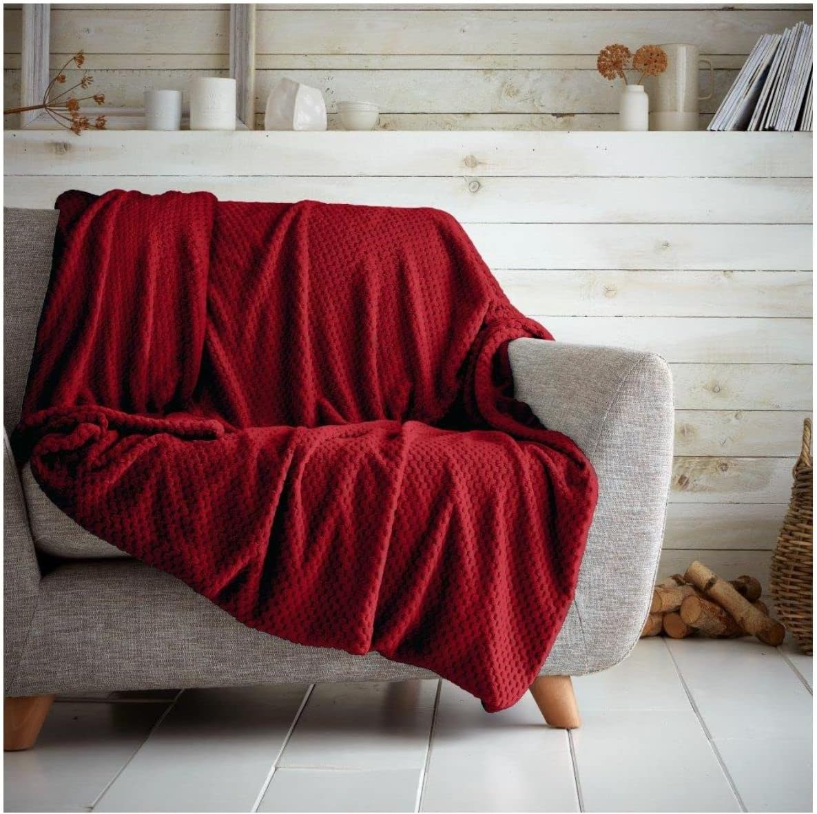 Luxury Popcorn Waffle Blanket Assorted Large or Extra Large