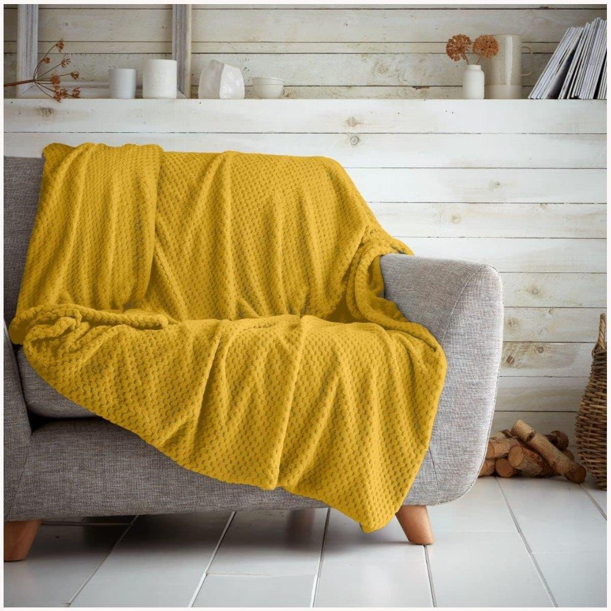 Luxury Popcorn Waffle Blanket Assorted Large or Extra Large