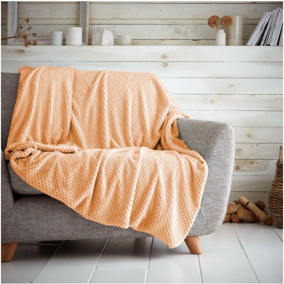 Luxury Popcorn Waffle Blanket Assorted Large or Extra Large