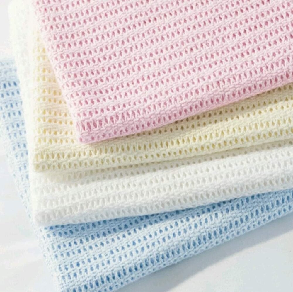100% Cotton Baby Cellular Blanket 60x90cm