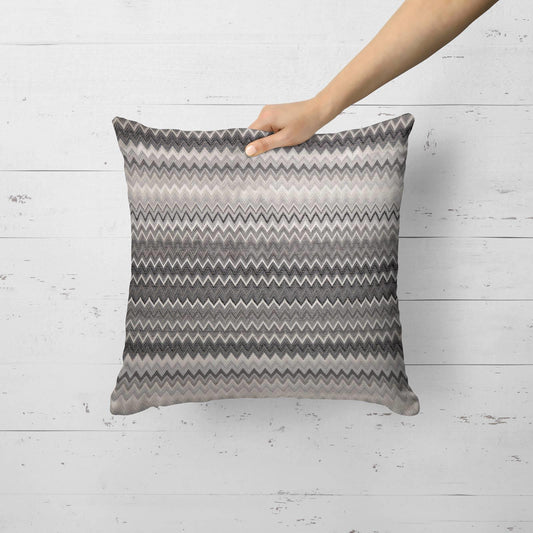 Bohemian Zig-Zag Chevron Woven 18" Cushion Cover