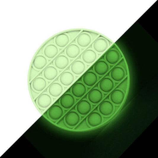 Glow In The Dark Fidget Push Popper Toy