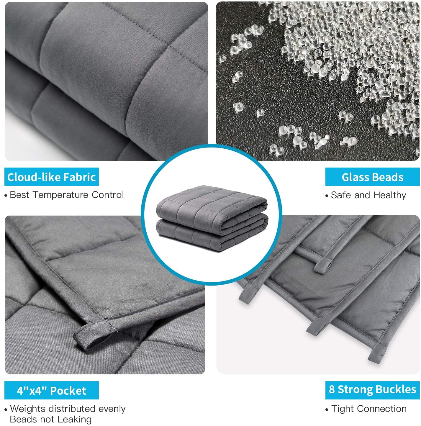 Kids Weighted Blanket 2.27kg Grey