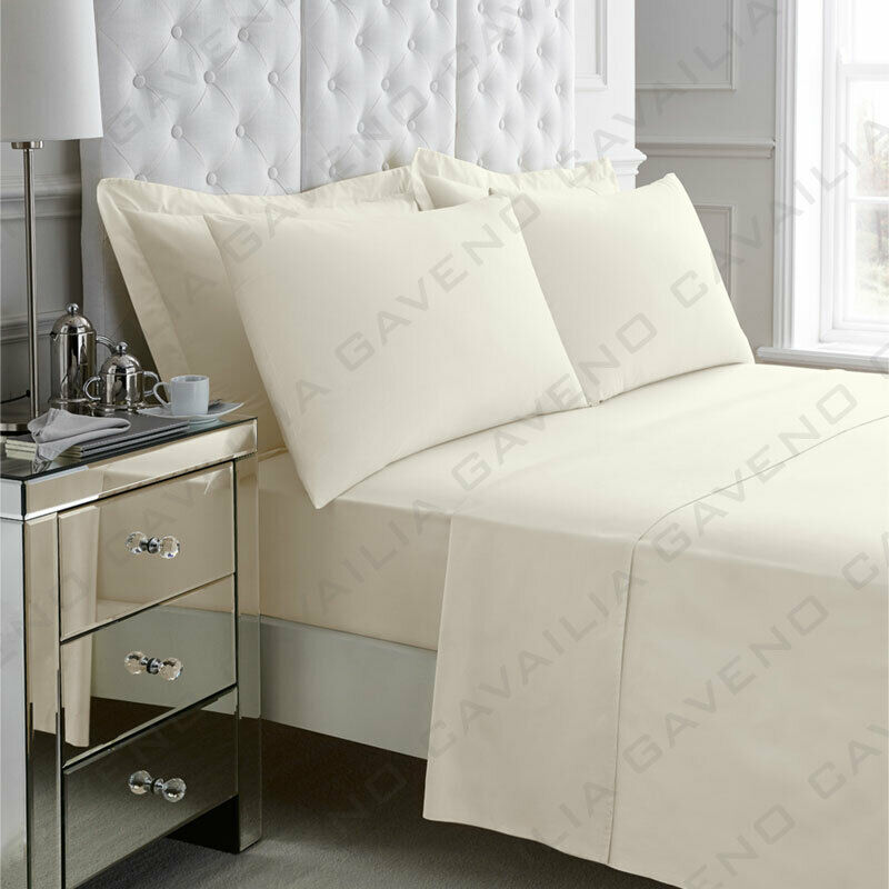 Easycare Percale Extra Deep Fitted Sheet 40cm - Various Colours