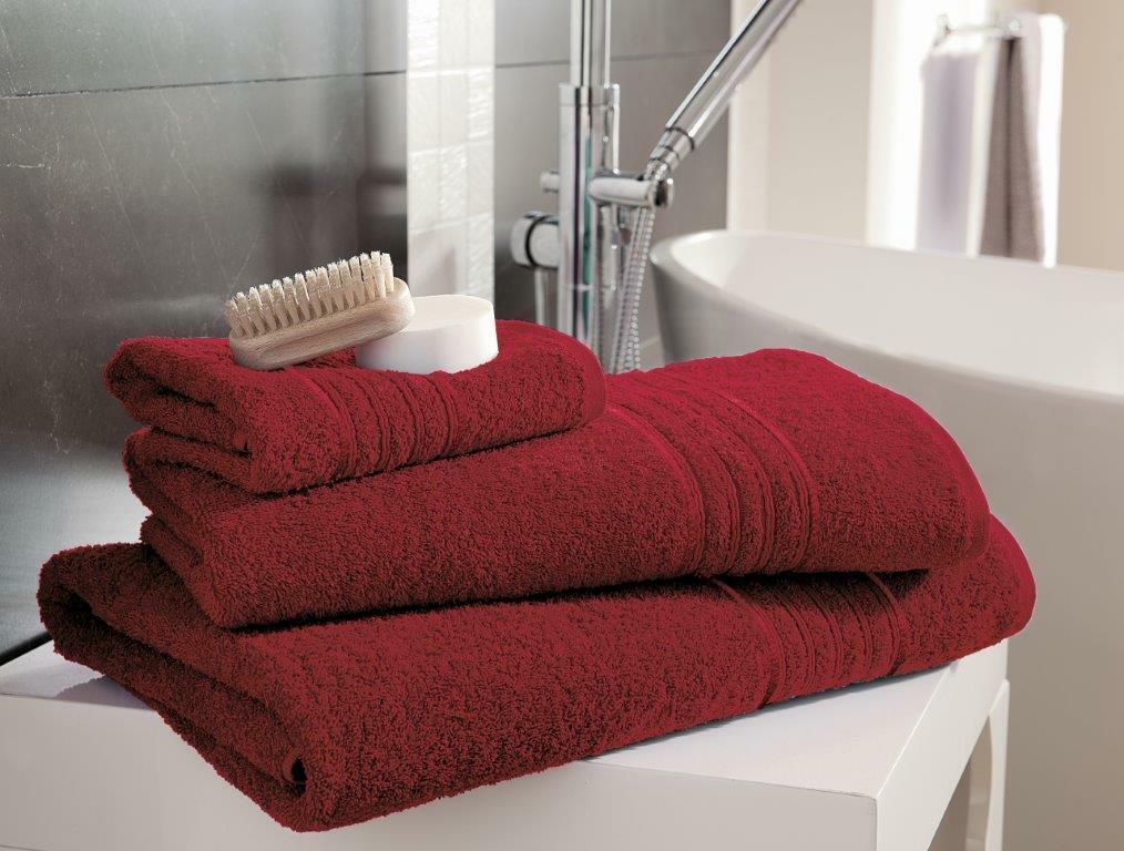 Luxury 100% Egyptian Cotton Hampton Towel 450gsm Red