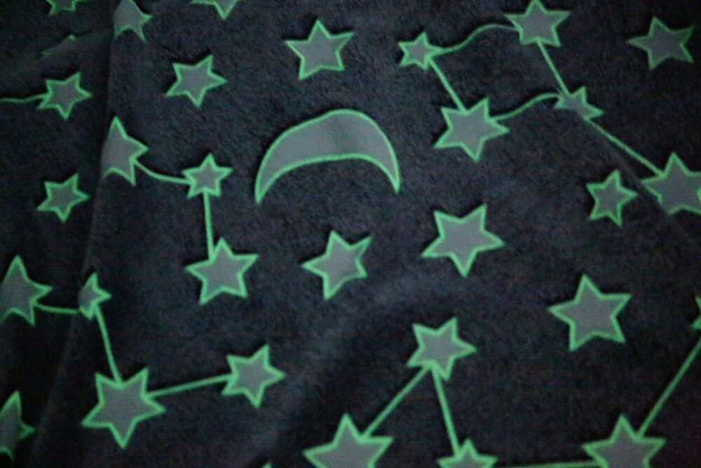 Glow In The Dark Galaxy Blanket
